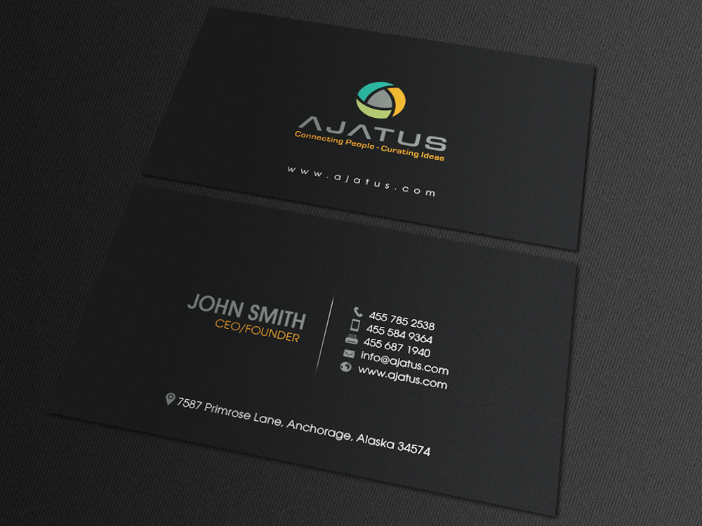 Business Card Design by chandrayaan.creative for Ajatus | Design #17478136