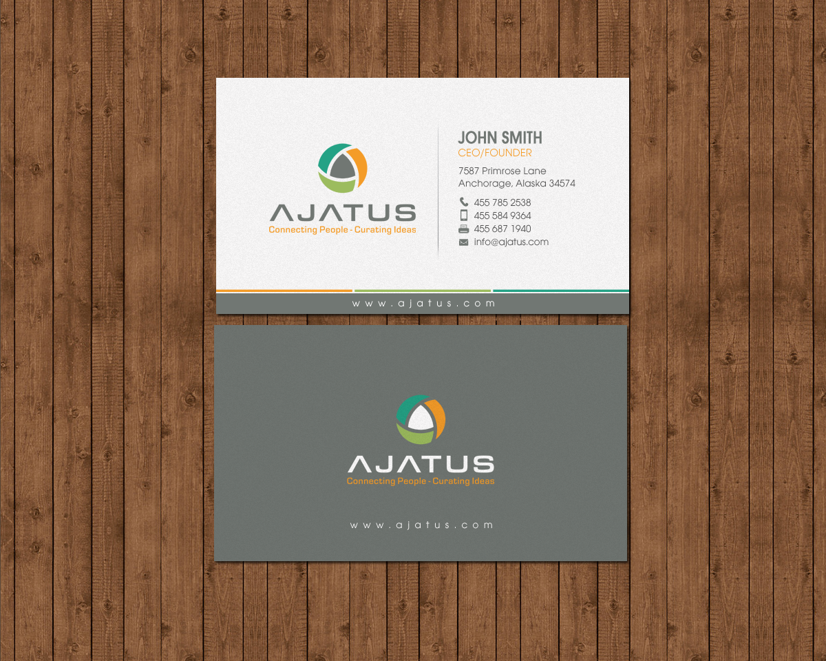 Business Card Design by chandrayaan.creative for Ajatus | Design #17478407