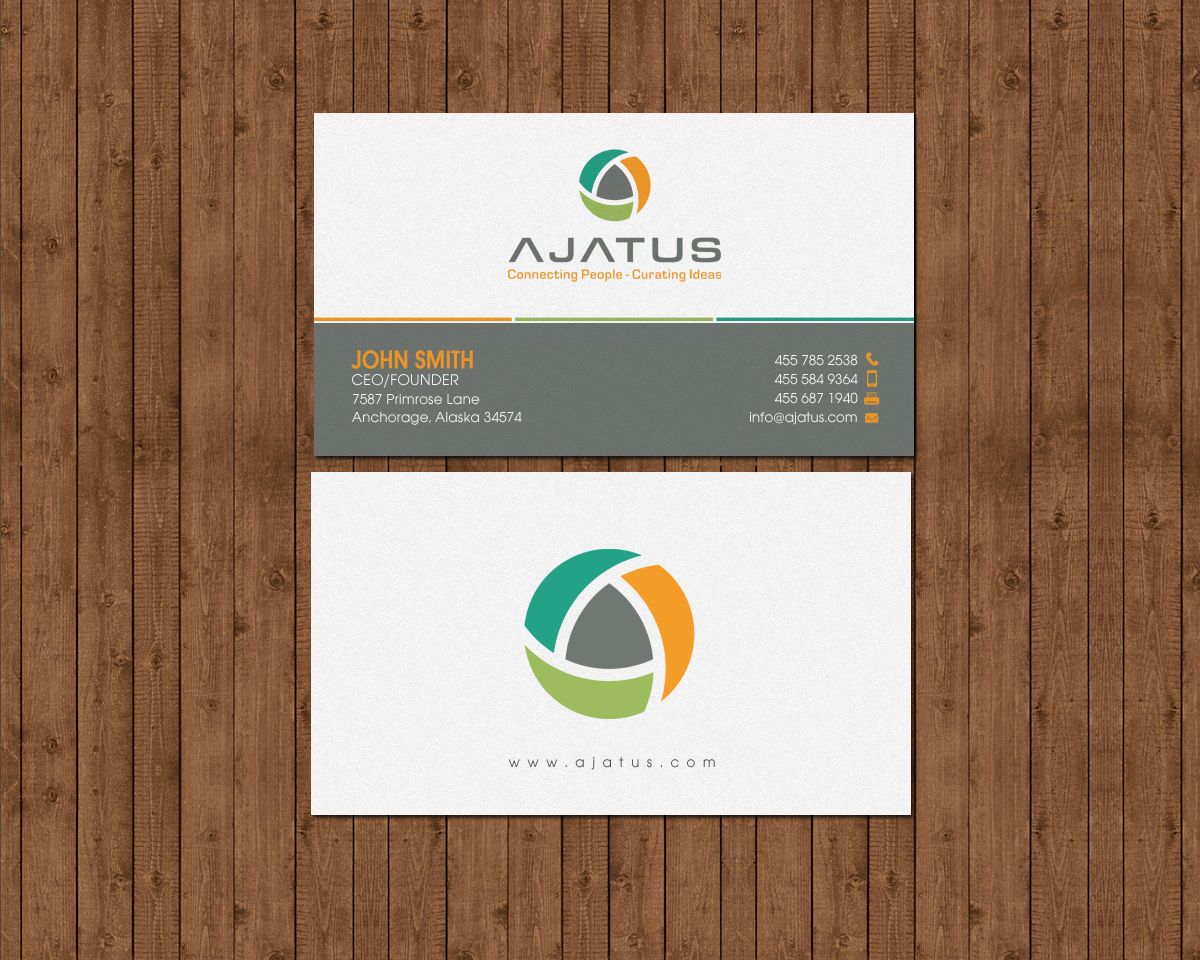 Business Card Design by chandrayaan.creative for Ajatus | Design #17478408