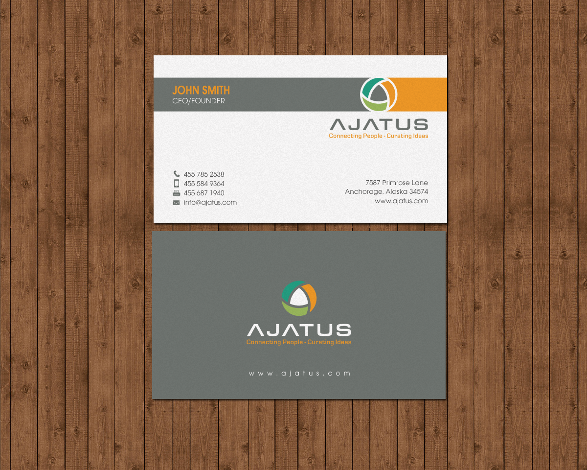Business Card Design by chandrayaan.creative for Ajatus | Design #17478411