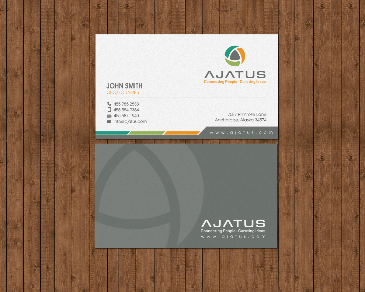 Business Card Design by chandrayaan.creative for Ajatus | Design #17478576
