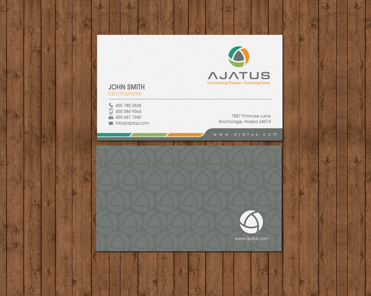 Business Card Design by chandrayaan.creative for Ajatus | Design #17478577