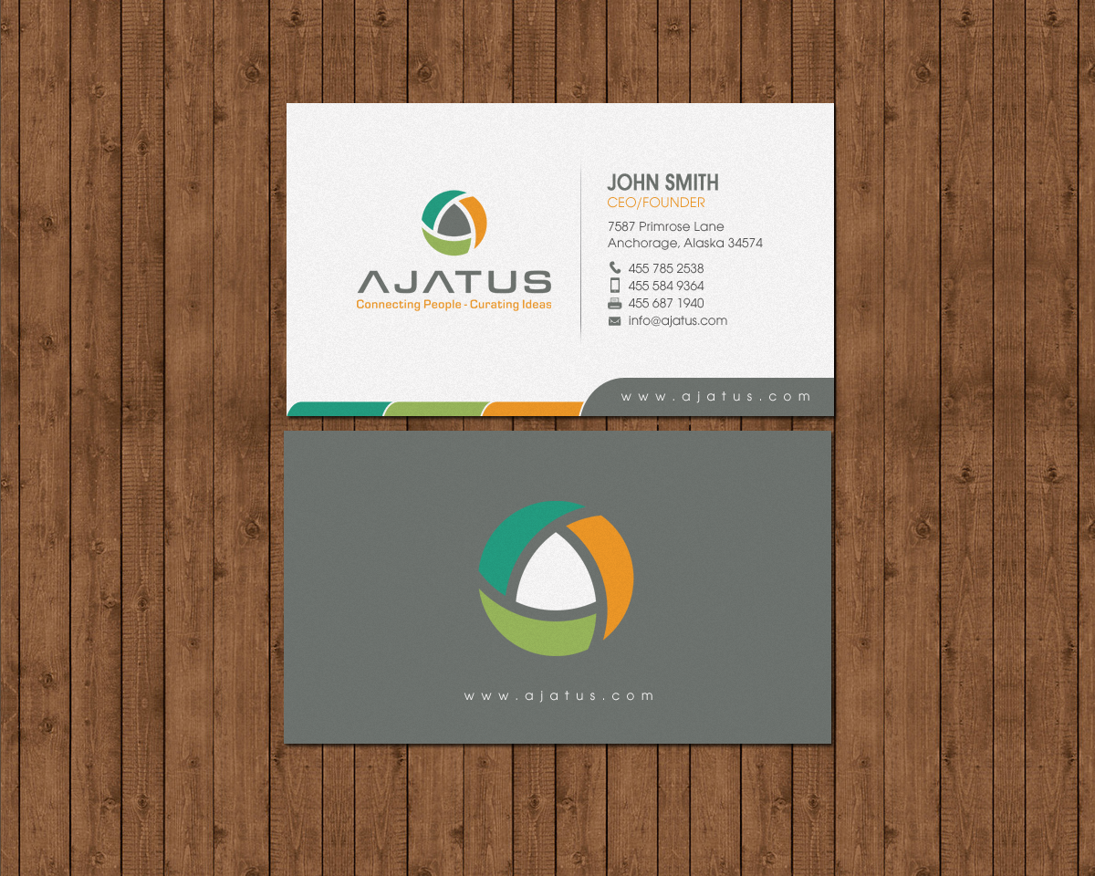 Business Card Design by chandrayaan.creative for Ajatus | Design #17478578
