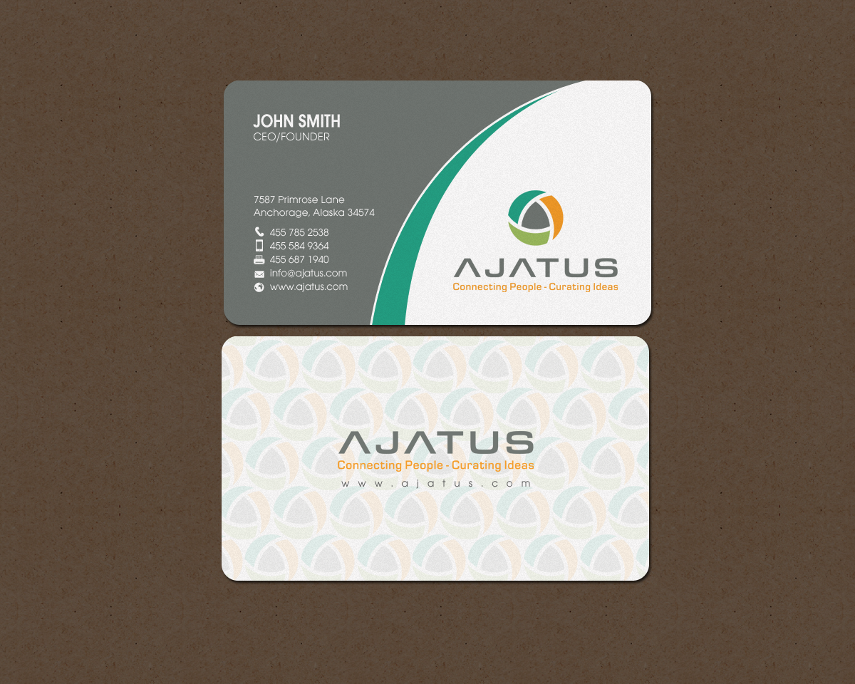 Diseño de Tarjeta de Presentación por chandrayaan.creative para Ajatus | Diseño #17478624