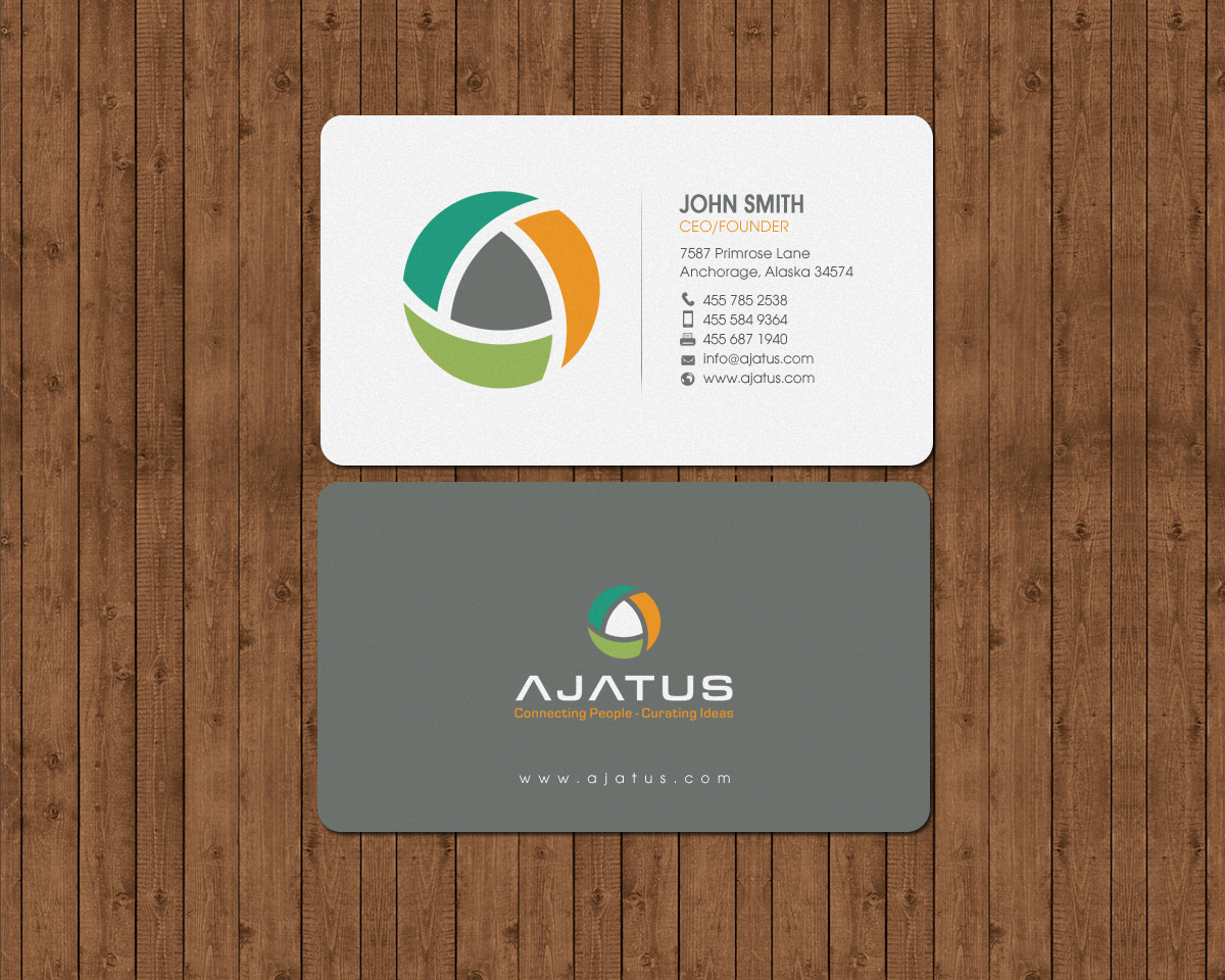 Diseño de Tarjeta de Presentación por chandrayaan.creative para Ajatus | Diseño #17478625