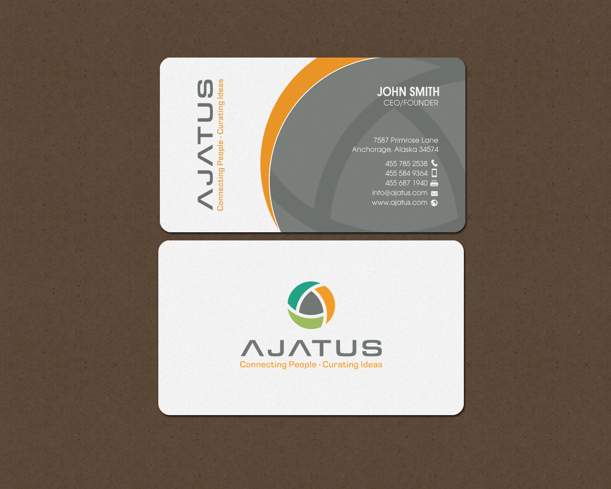 Design de Carte de Visite par chandrayaan.creative pour Ajatus | Design #17478689