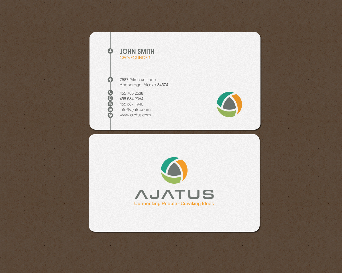 Diseño de Tarjeta de Presentación por chandrayaan.creative para Ajatus | Diseño #17478747