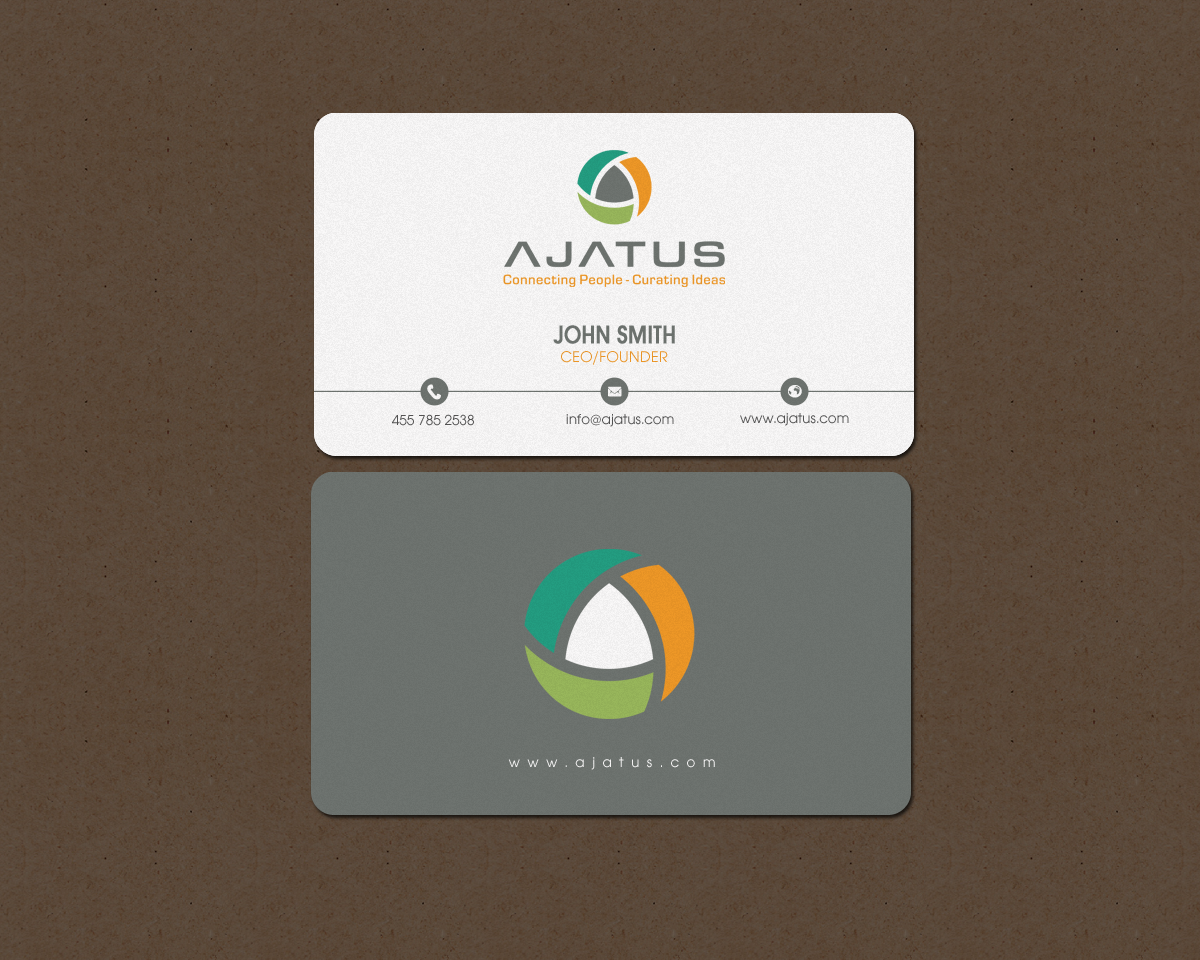 Diseño de Tarjeta de Presentación por chandrayaan.creative para Ajatus | Diseño #17478748