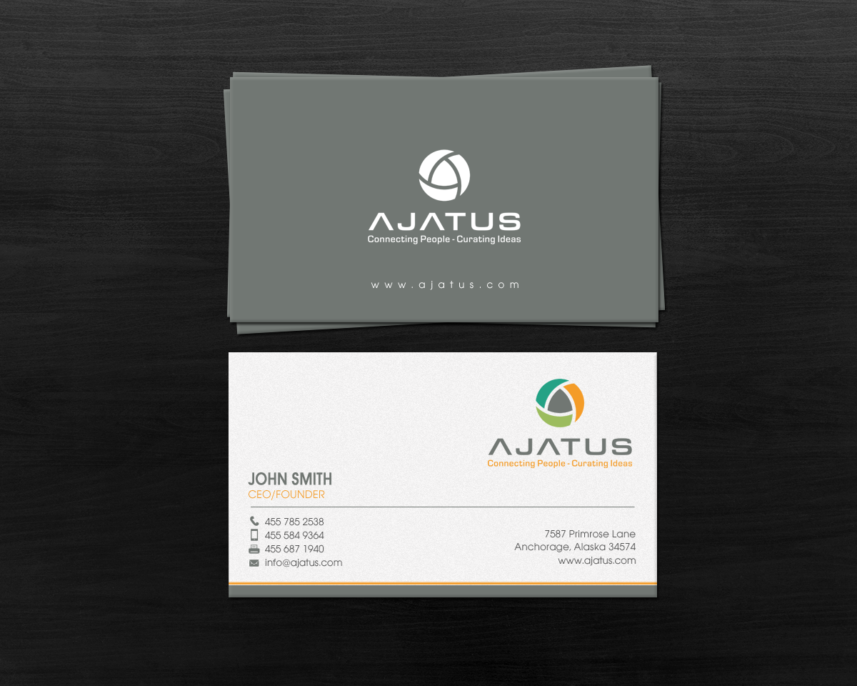 Business Card Design by chandrayaan.creative for Ajatus | Design #17479051