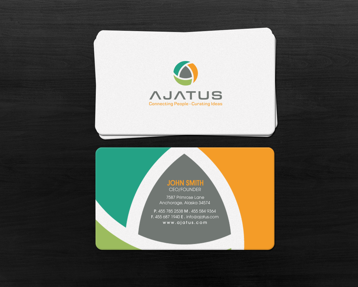 Business Card Design by chandrayaan.creative for Ajatus | Design #17479668
