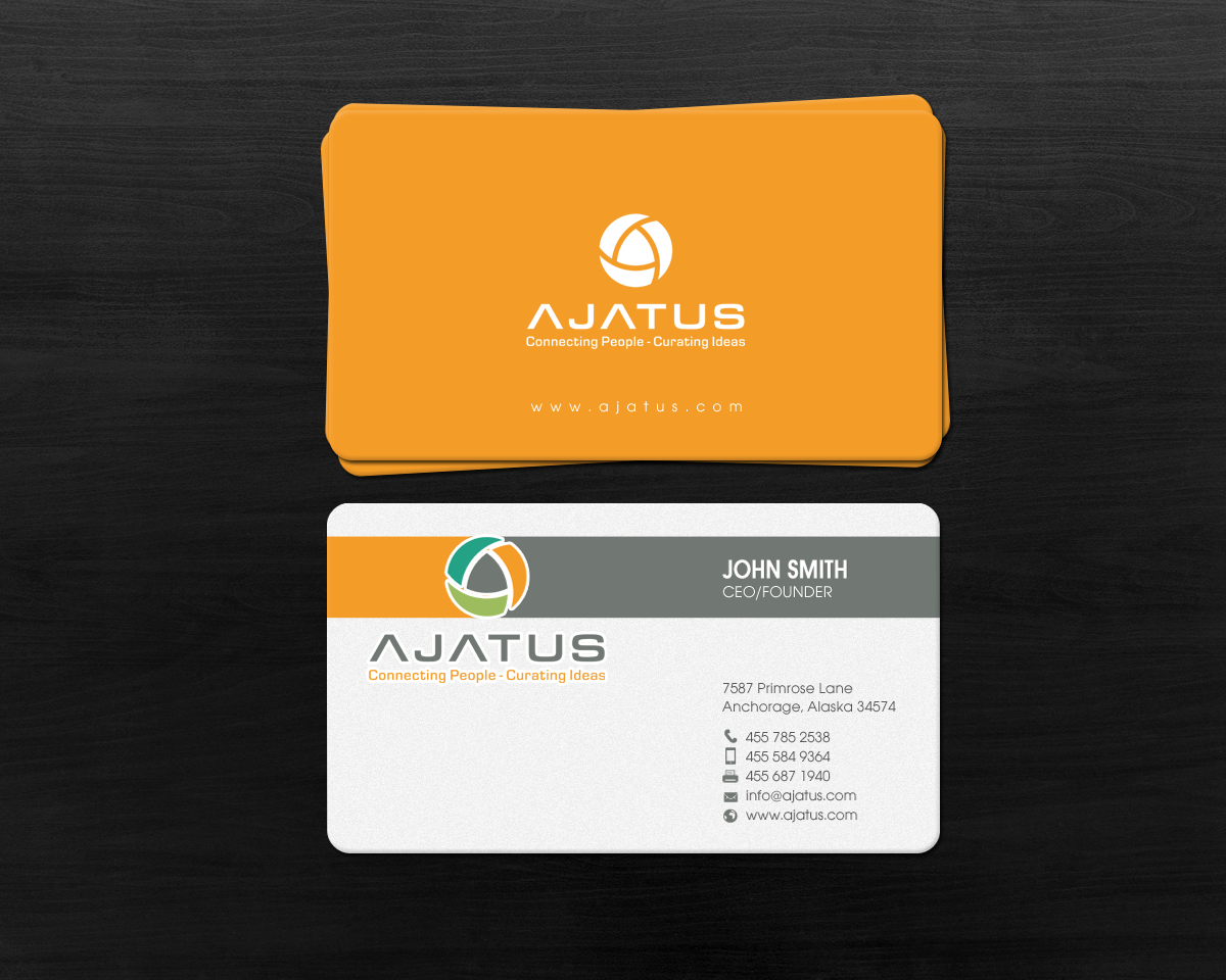 Business Card Design by chandrayaan.creative for Ajatus | Design #17479689