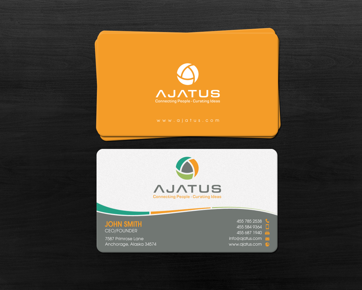 Business Card Design by chandrayaan.creative for Ajatus | Design #17479691