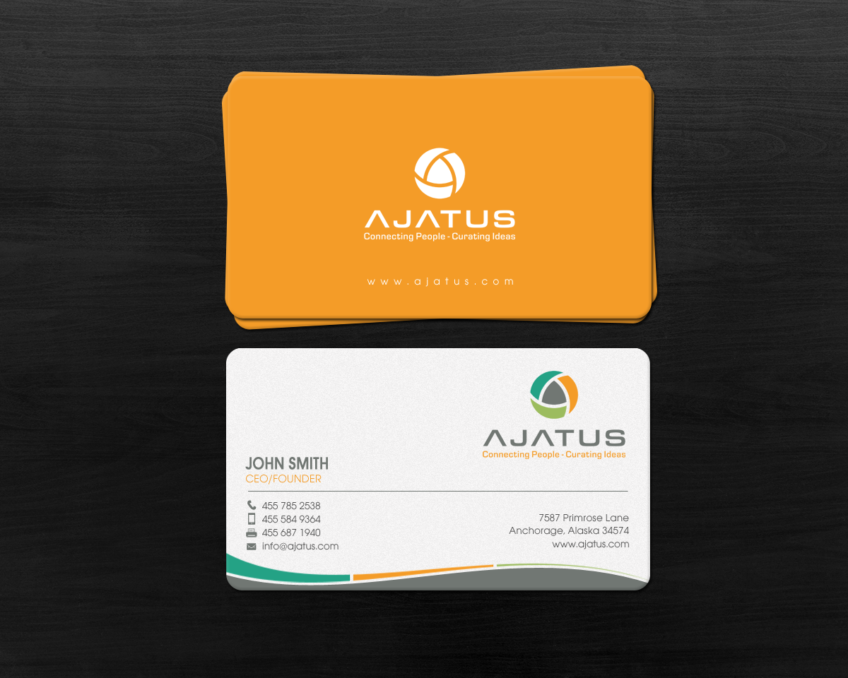 Business Card Design by chandrayaan.creative for Ajatus | Design #17479692
