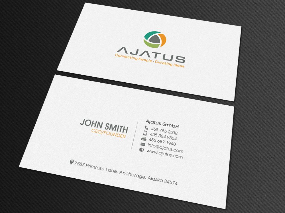 Business Card Design by chandrayaan.creative for Ajatus | Design #17699082