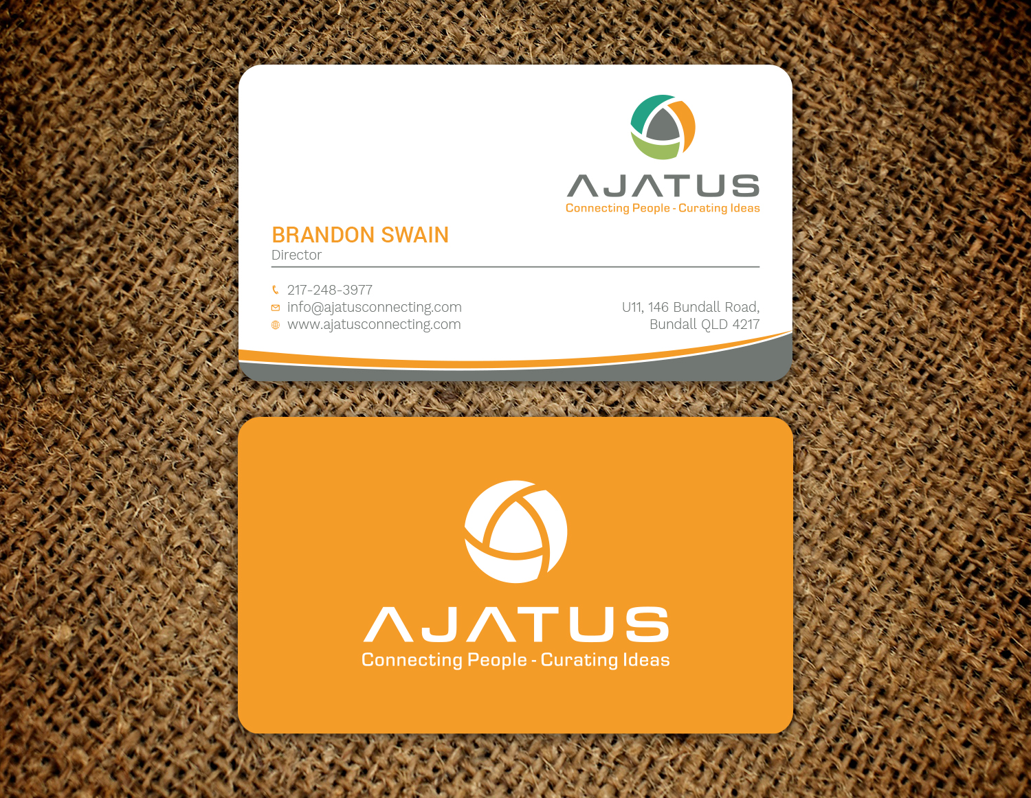 Business Card Design by Tripti Ranjan Gain for Ajatus | Design #17476751