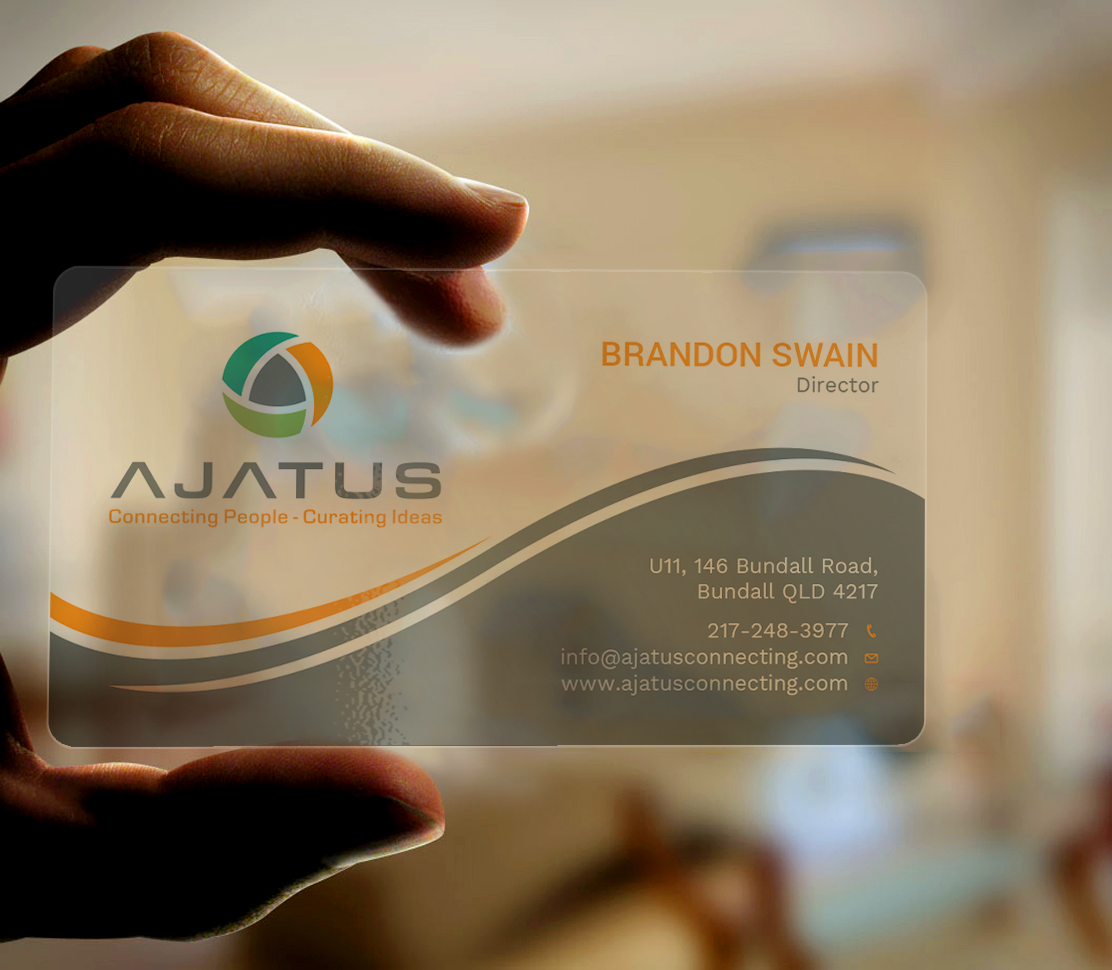 Business Card Design by Tripti Ranjan Gain for Ajatus | Design #17476771