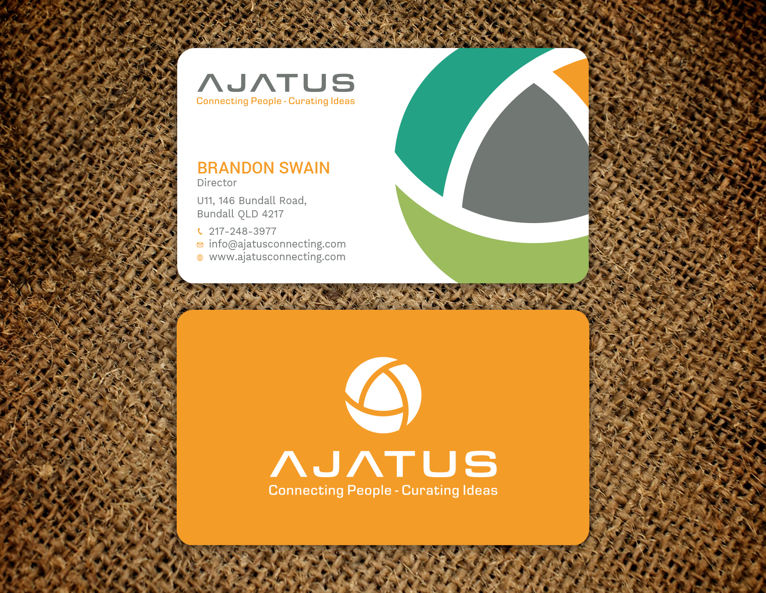 Business Card Design by Tripti Ranjan Gain for Ajatus | Design #17476807