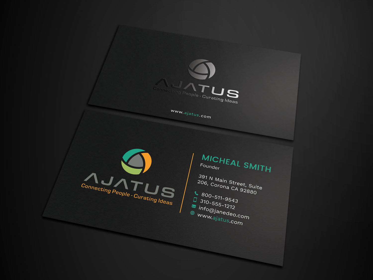 Business Card Design by Tripti Ranjan Gain for Ajatus | Design #17476861