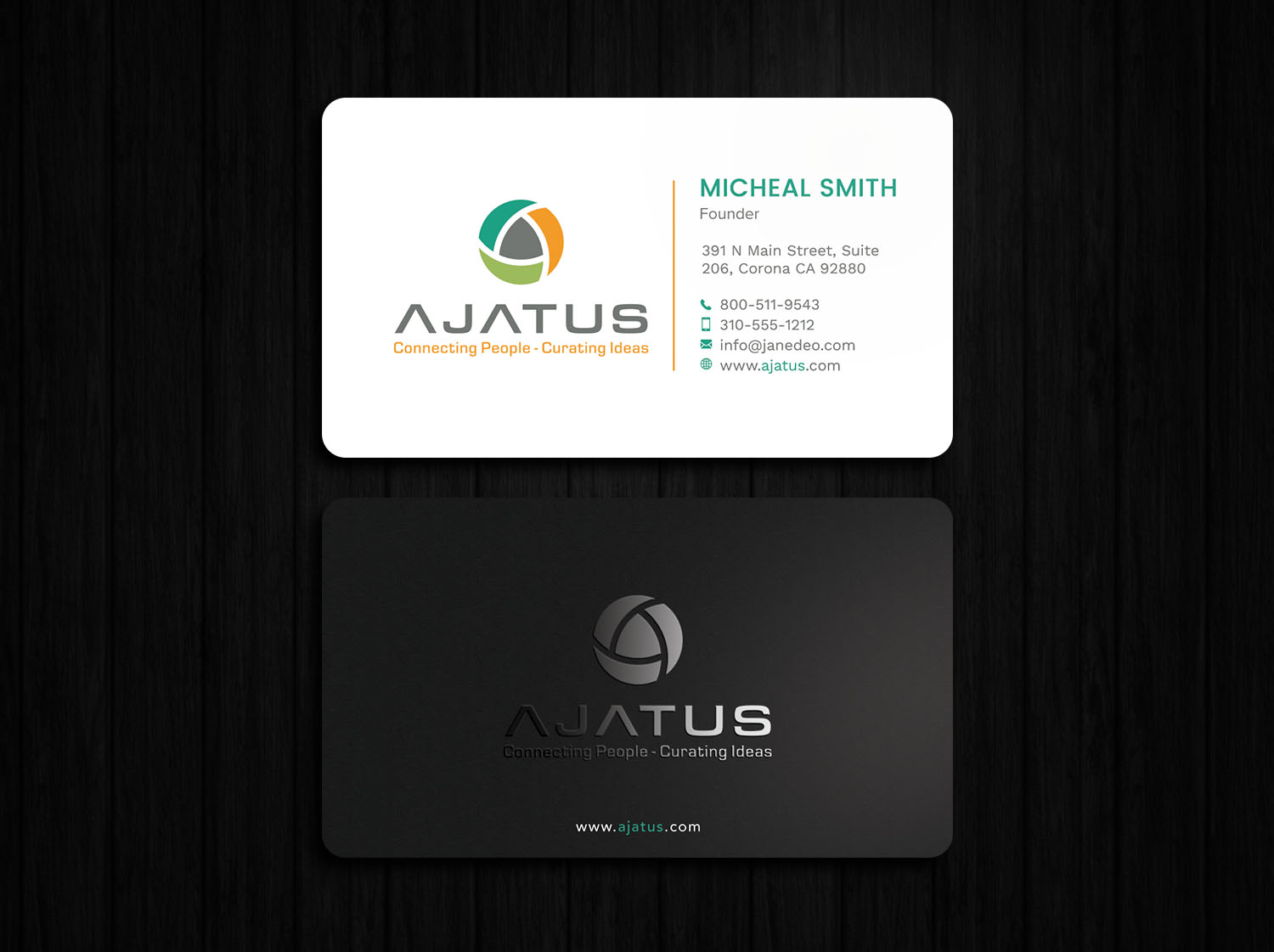 Business Card Design by Tripti Ranjan Gain for Ajatus | Design #17476881