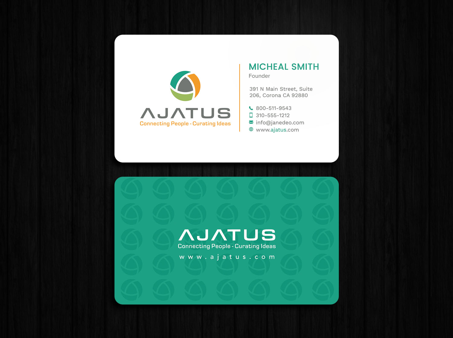 Diseño de Tarjeta de Presentación por Tripti Ranjan Gain para Ajatus | Diseño #17476883