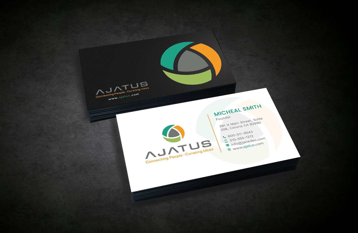 Business Card Design by Tripti Ranjan Gain for Ajatus | Design #17476884