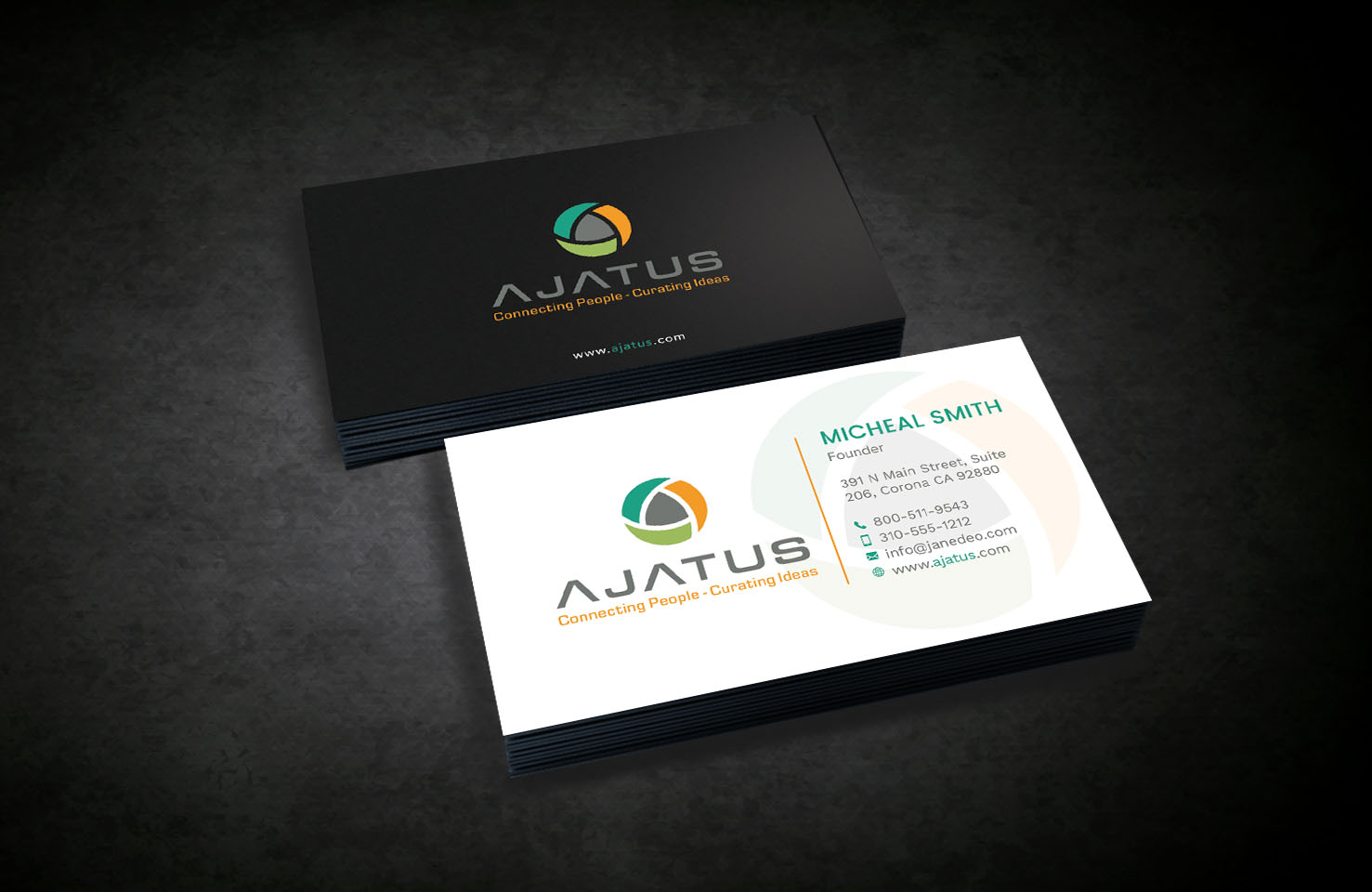 Business Card Design by Tripti Ranjan Gain for Ajatus | Design #17476895