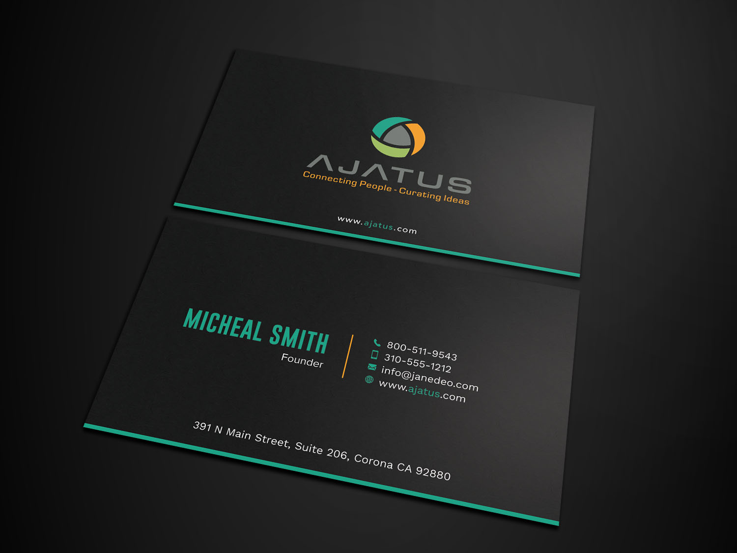 Diseño de Tarjeta de Presentación por Tripti Ranjan Gain para Ajatus | Diseño #17476918