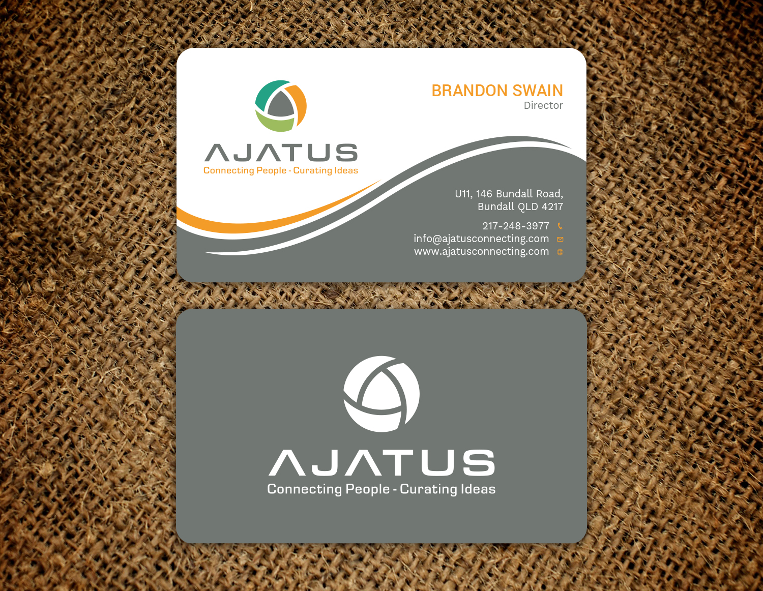 Design de Carte de Visite par Tripti Ranjan Gain pour Ajatus | Design #17511679
