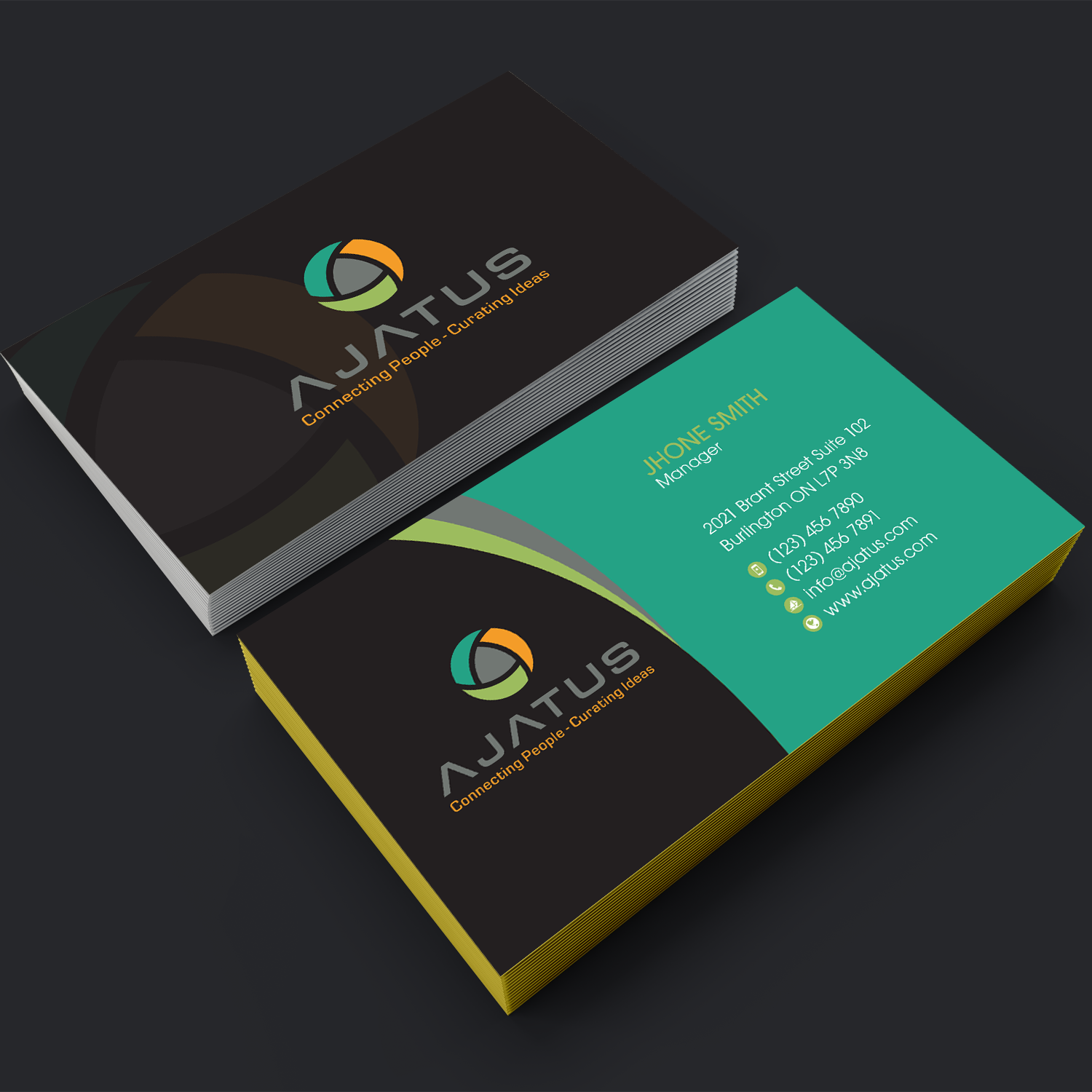 Design de Carte de Visite par HR KHAN pour Ajatus | Design #17481174