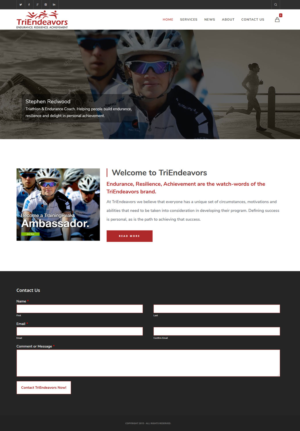 Triathlon coaching company website design | Diseño Web por CharaFathimalil