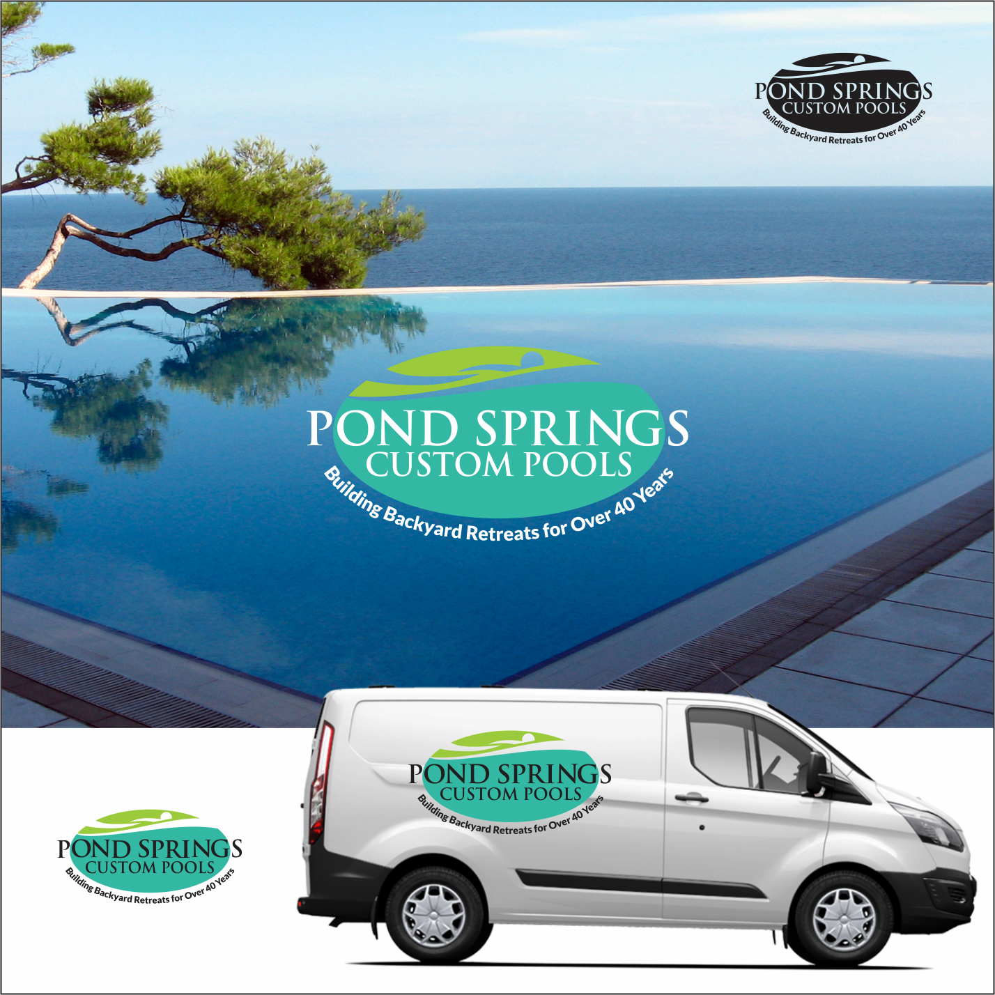 Design de Logo par Arham Hidayat pour Pond Springs Custom Pools | Design #17472091