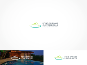 Pond Springs Custom Pools + Slogan in smaller size 