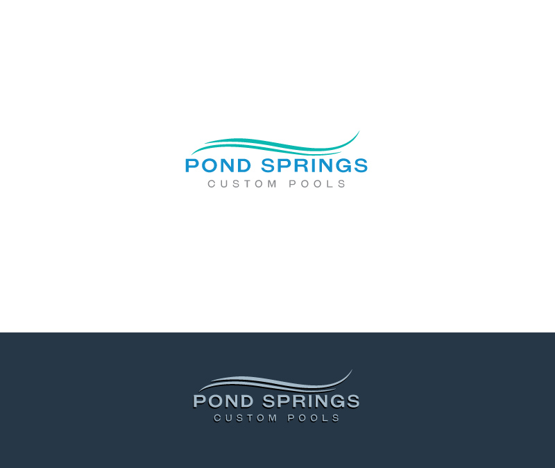 Logo Design by instudio for Pond Springs Custom Pools | Design #17640144