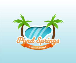 Pond Springs Custom Pools + Slogan in smaller size 