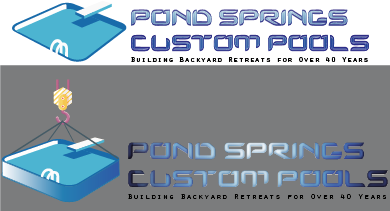 Logo Design by Grebowiec Peter for Pond Springs Custom Pools | Design #17468921