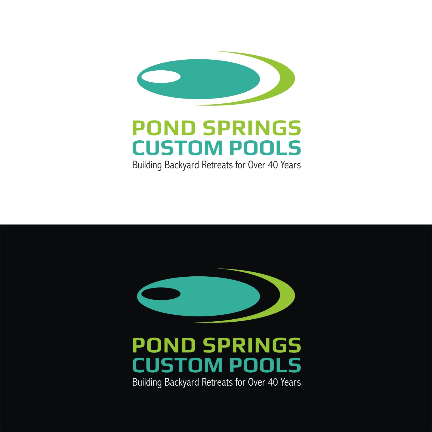 Logo Design by Sushma for Pond Springs Custom Pools | Design #17580640