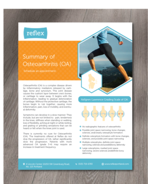 Health Clinic needs Stages of Osteoarthritis Infograph flyer | Flyer-Design von alex989