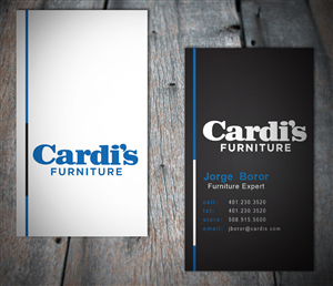 Young furniture salesman needs own business card to stand out from the rest. Think: simple & sleek. | Business Card Design by MT