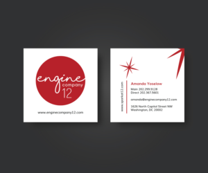 Square Business Cards for Our Restaurant / Event Venue | Business Card Design by JK18
