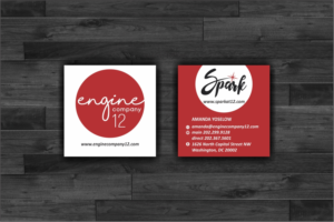 Square Business Cards for Our Restaurant / Event Venue | Business Card Design by Dave Paresh