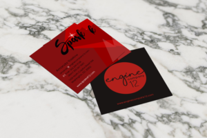 Square Business Cards for Our Restaurant / Event Venue | Business Card Design by Anna G.