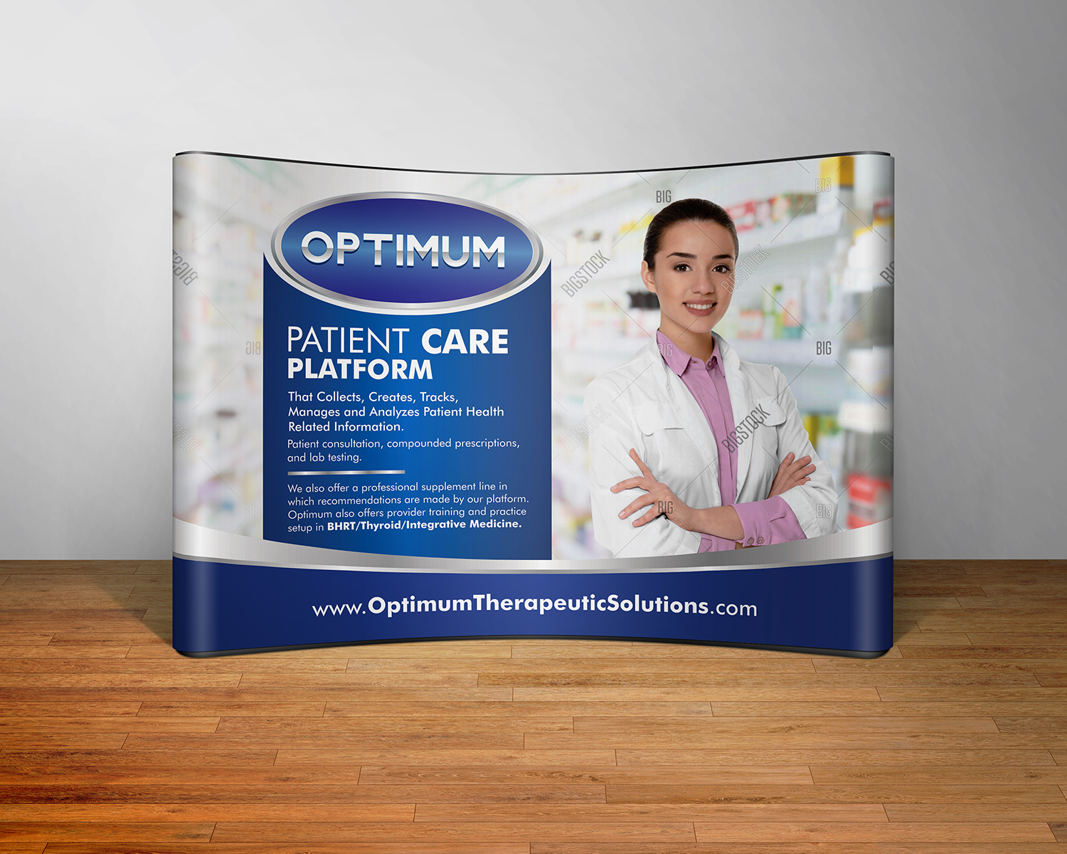 Trade Show Booth Design by ecorokerz for Optimum Hormone Balance | Design #17452893