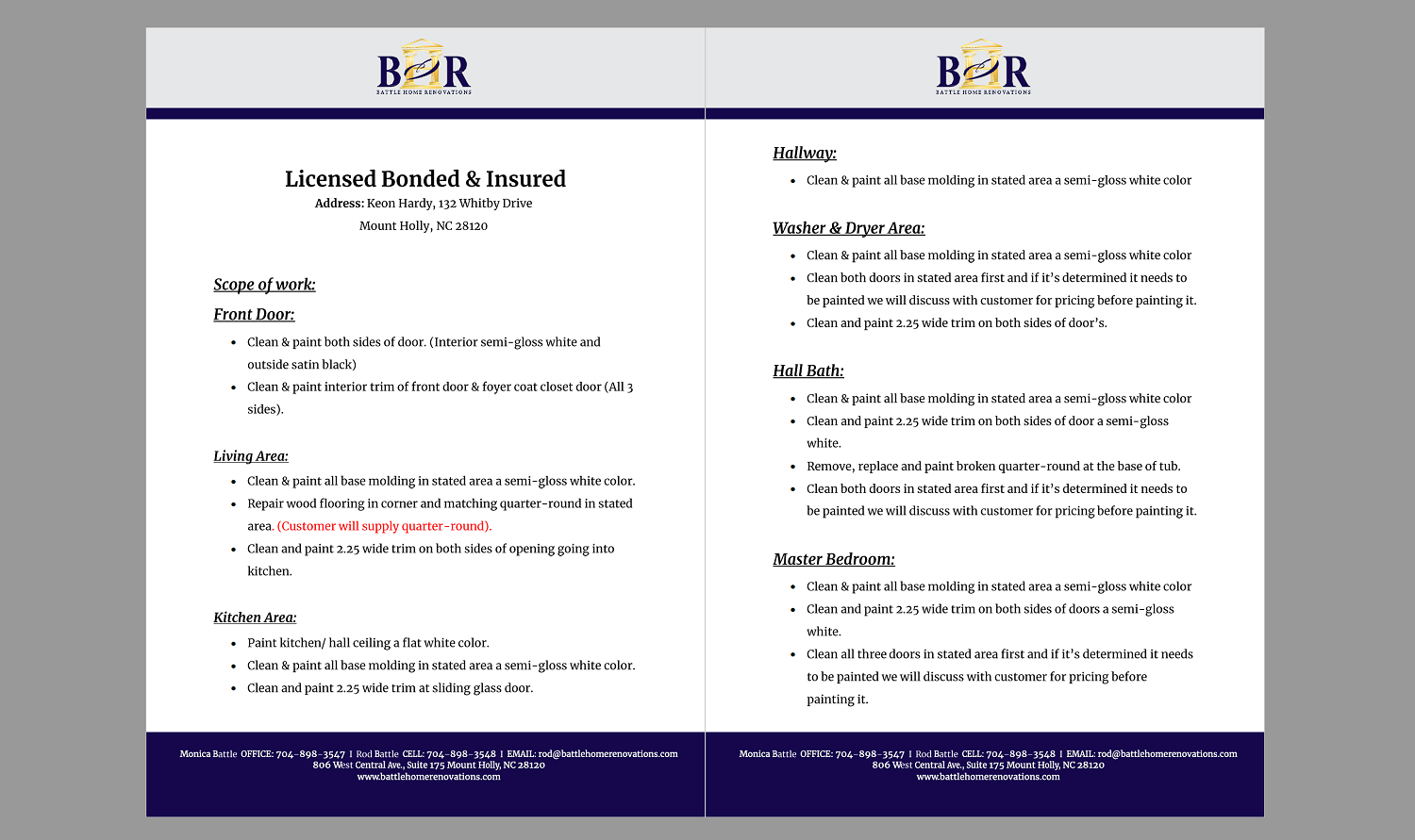 Graphic Design by Iwana Ioana for Battle Home Renovations | Design #17458120