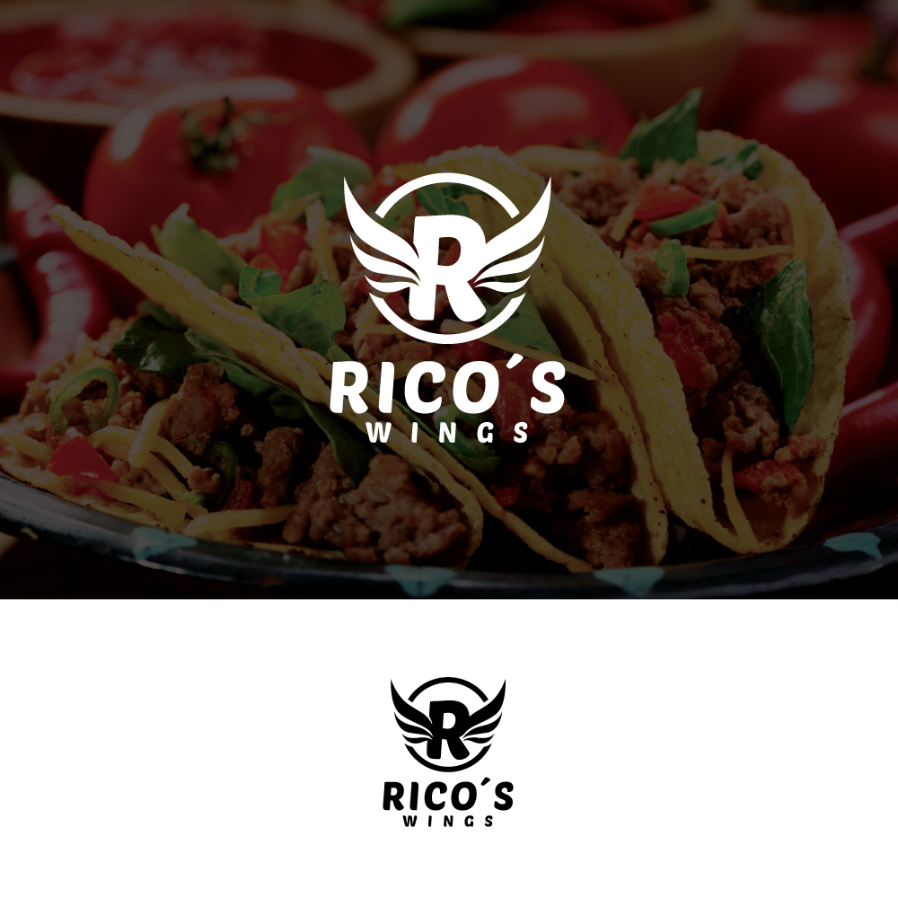 Logo Design by ecorokerz for ricos wings | Design #17788195
