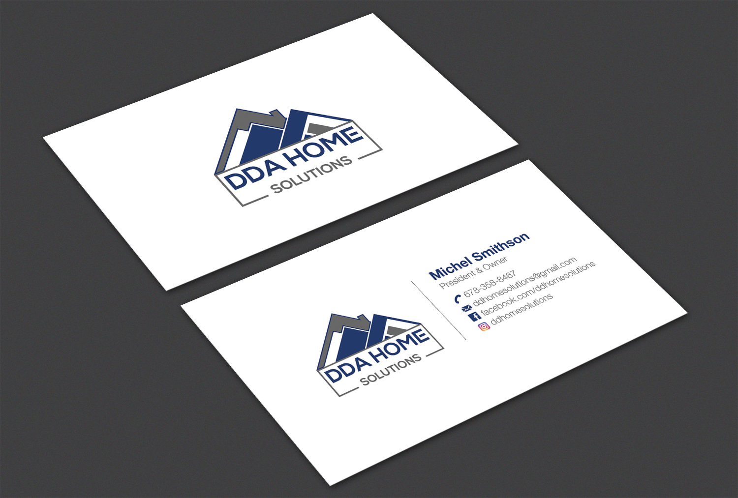 Visitenkarten-Design von Alaminenterprise für DDA Home Solutions LLC | Design #17686173
