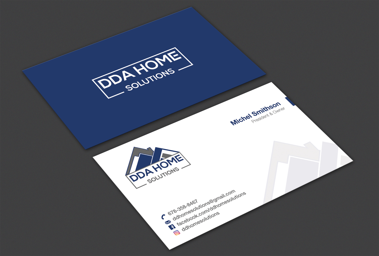Business Card Design by Alaminenterprise for DDA Home Solutions LLC | Design #17691527