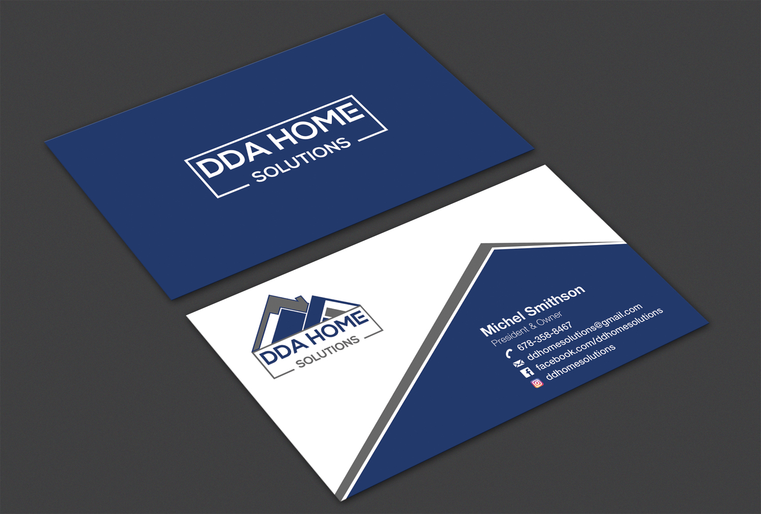 Diseño de Tarjeta de Presentación por Alaminenterprise para DDA Home Solutions LLC | Diseño #17691575