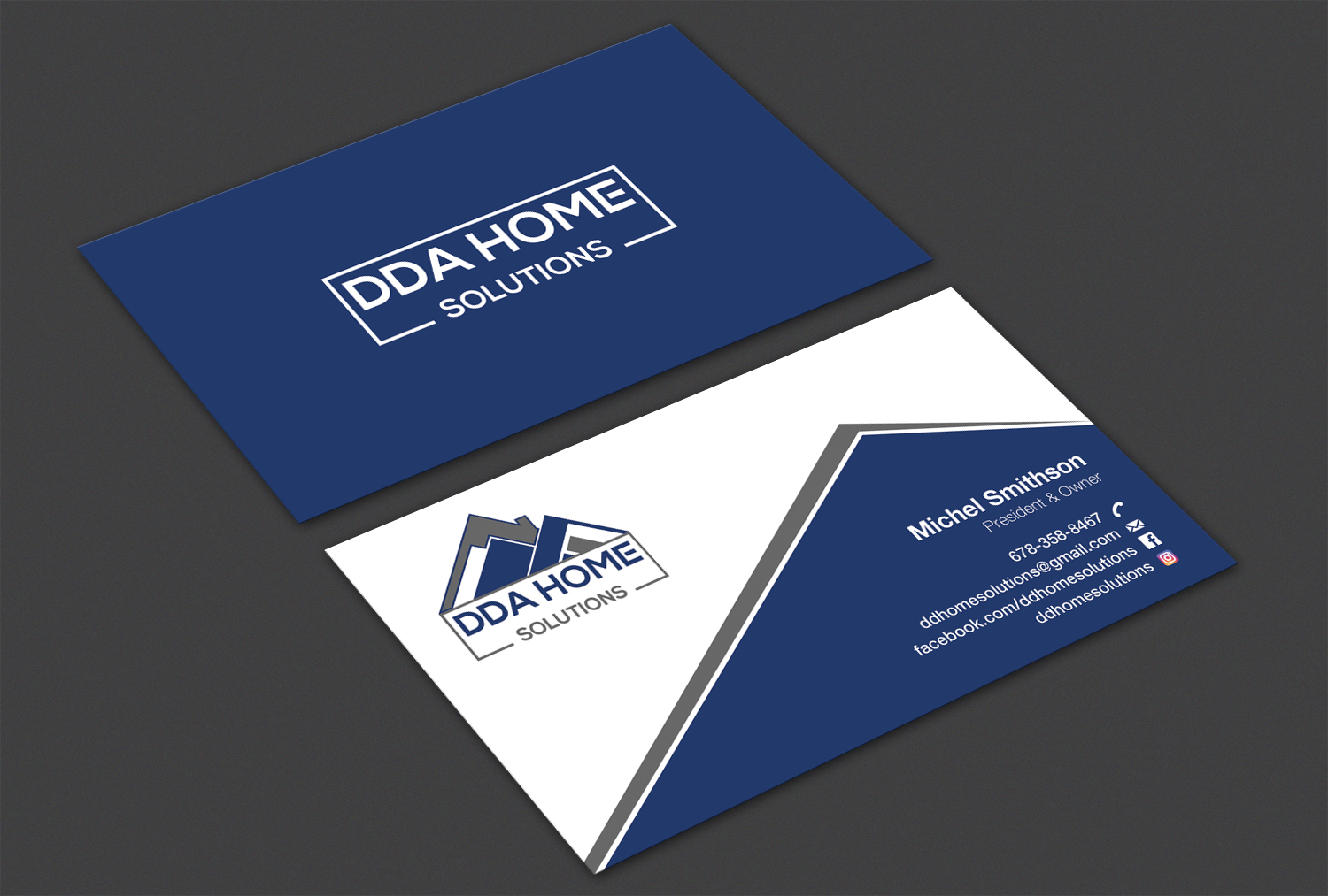 Business Card Design by Alaminenterprise for DDA Home Solutions LLC | Design #17691826