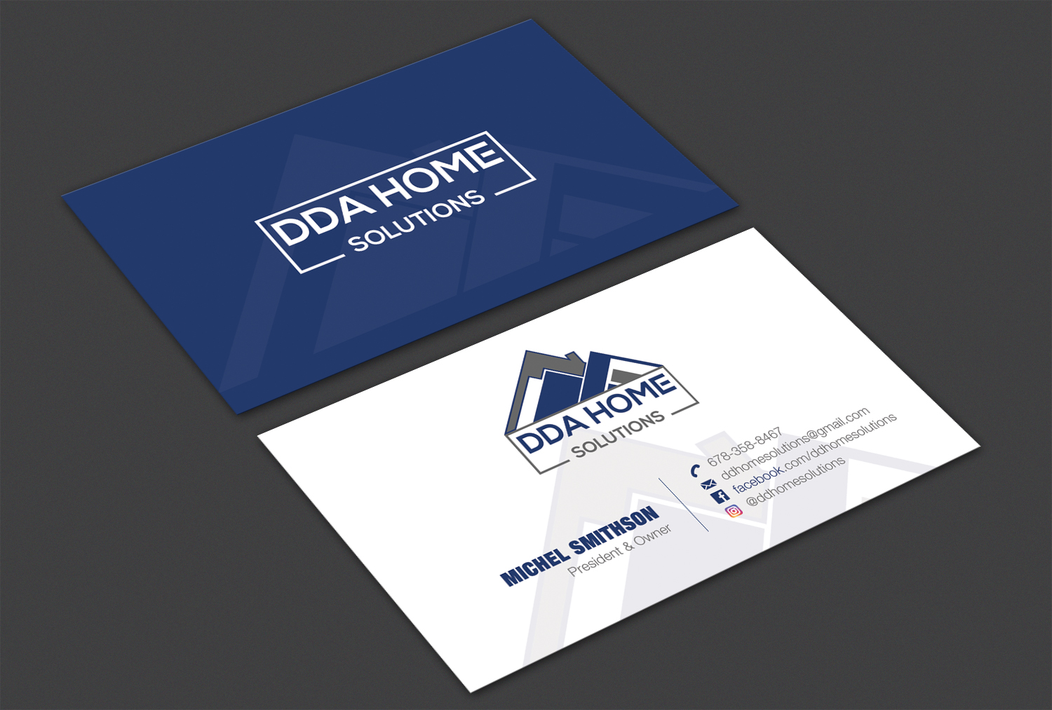 Diseño de Tarjeta de Presentación por Alaminenterprise para DDA Home Solutions LLC | Diseño #17691914