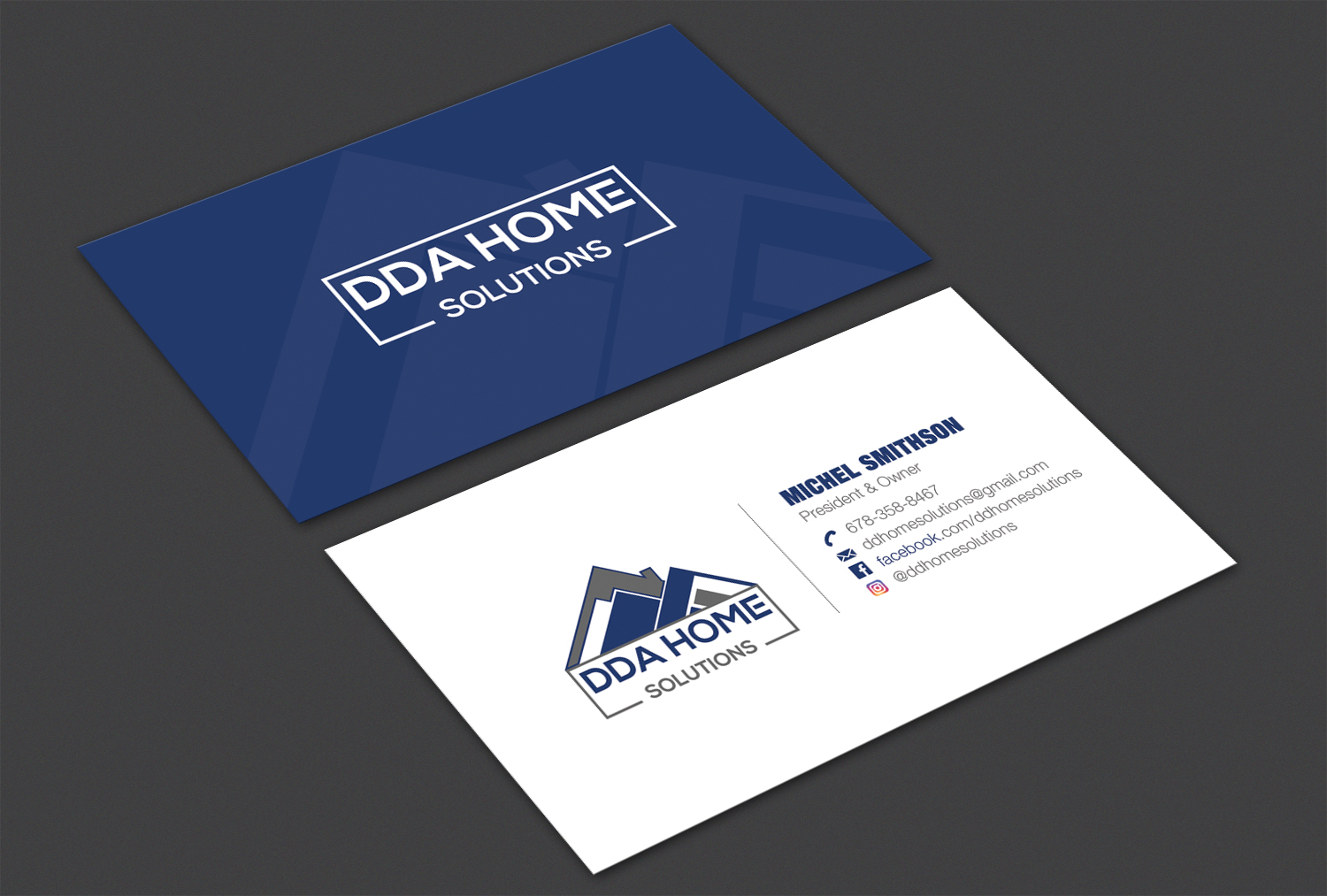 Diseño de Tarjeta de Presentación por Alaminenterprise para DDA Home Solutions LLC | Diseño #17692005